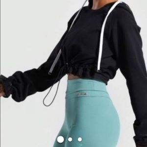 gymshark x whitney simmons black cropped jacket